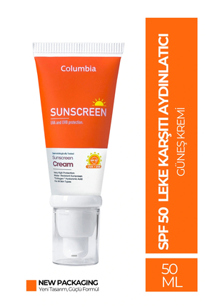 Columbia Yüksek Koruma Spf 50 Yüz Ve Vücut Güneş Koruyucu Losyon 50 ml