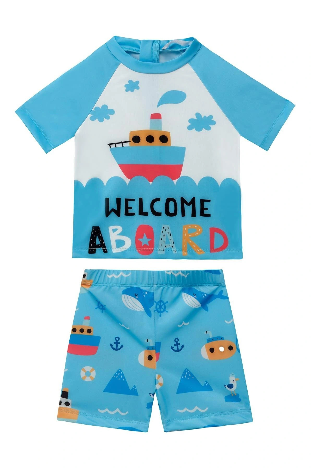 Caserta Baby Boy Short Sleeve Swimsuit 5117
