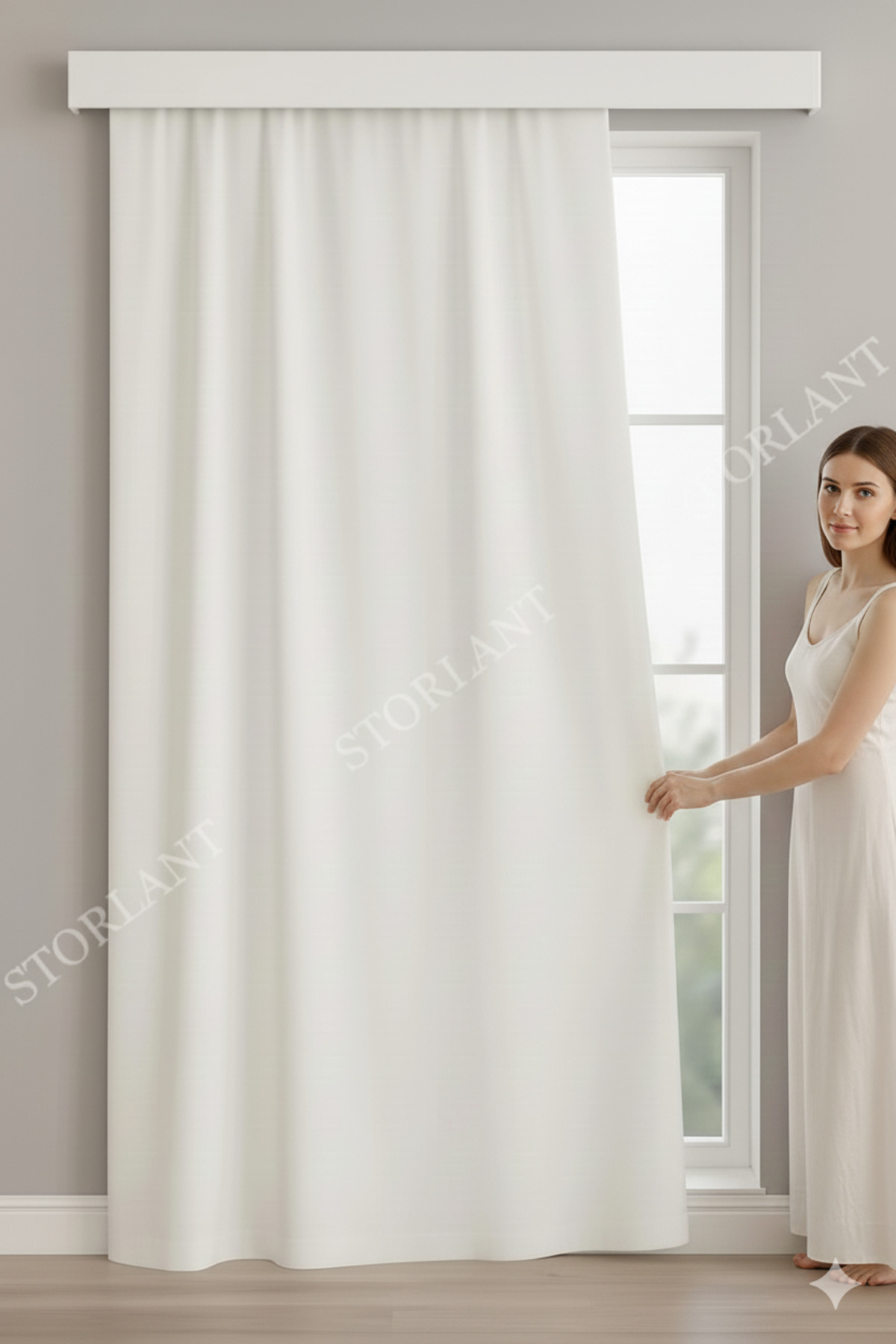 Off-White Satin Blinds – Whether Curtain or Sheer, Suits Any Outfit! Adds Elegance to All Rooms!