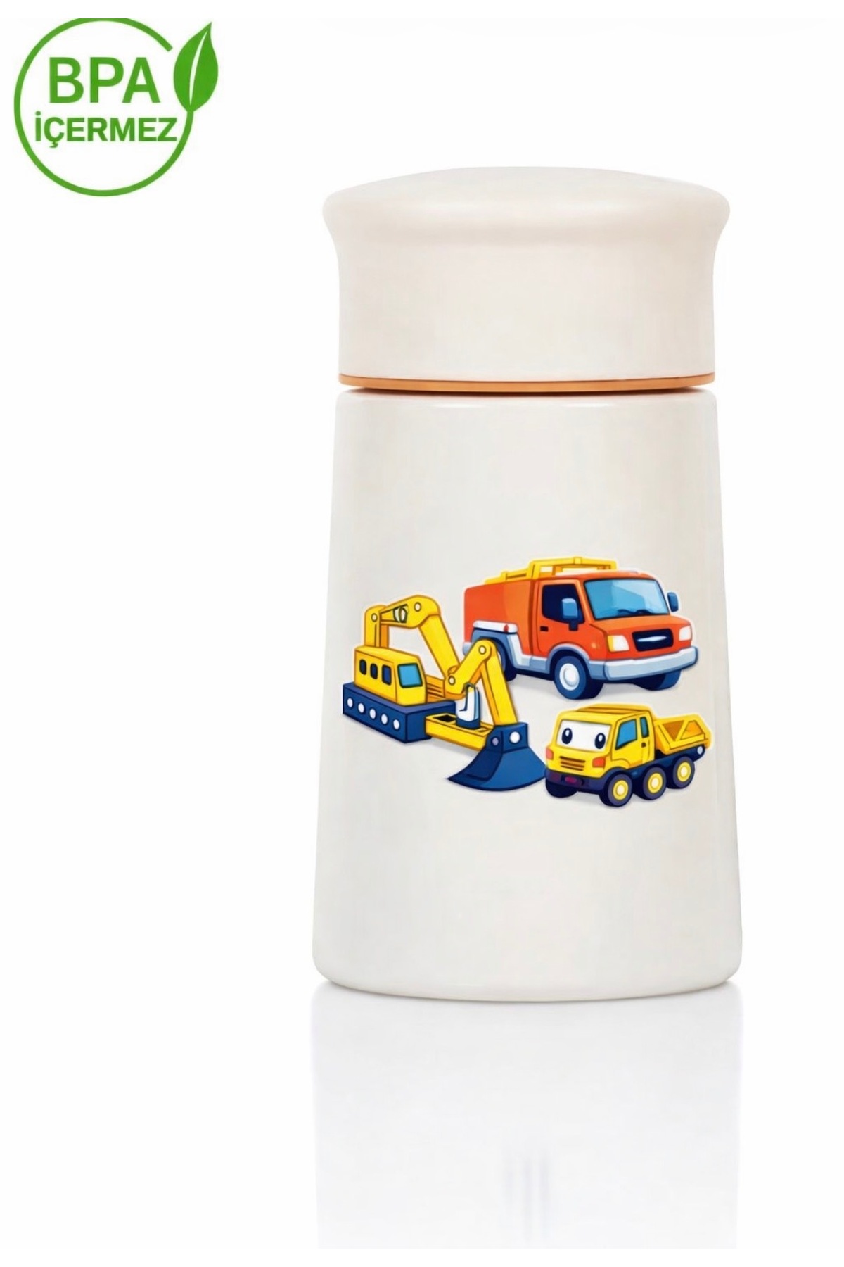 HOPEFUL DESİGN Desenli Traktör Termos 280ML Bebek Mama Saklama Termosu Paslanmaz Çelik Termos fotoğrafı 4 (önizleme)