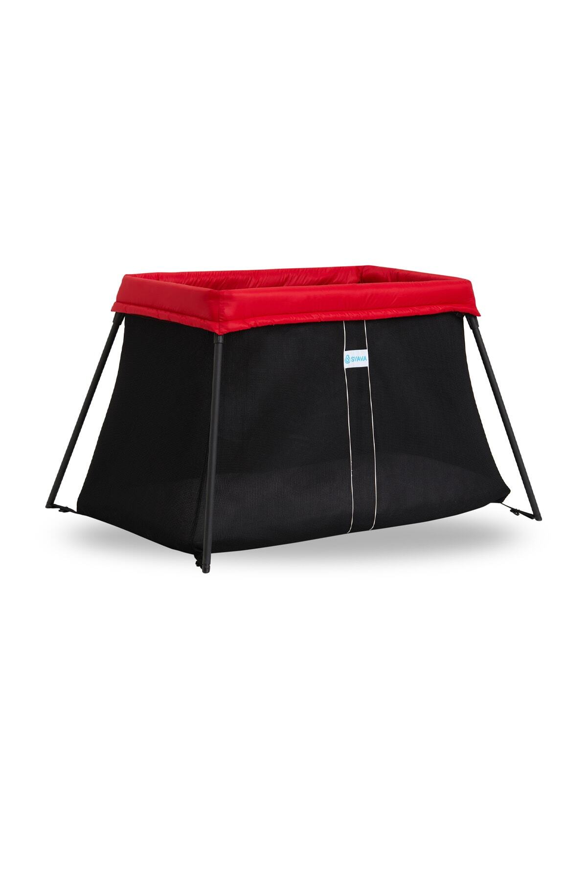 Svava Katlanabilir Seyahat Çocuk Park Yatağı Beşik Ve Bebek Oyun Parkı (KIRMIZI) fotoğrafı 7 (önizleme)
