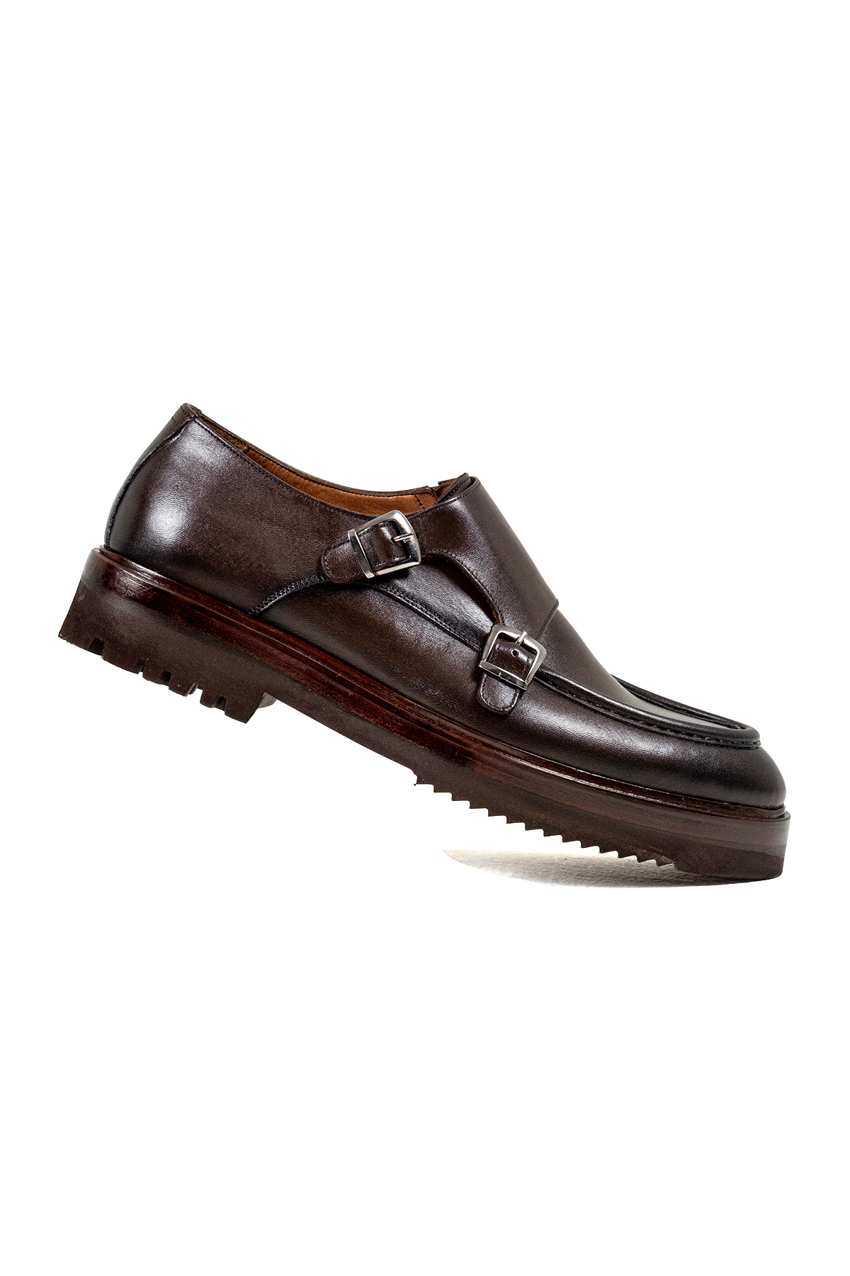 NEWDERİSAN Erkek Premium Hakiki Deri Çift Tokalı(Double Monk Strap) Lüks Klasik Ayakkabı görsel 4