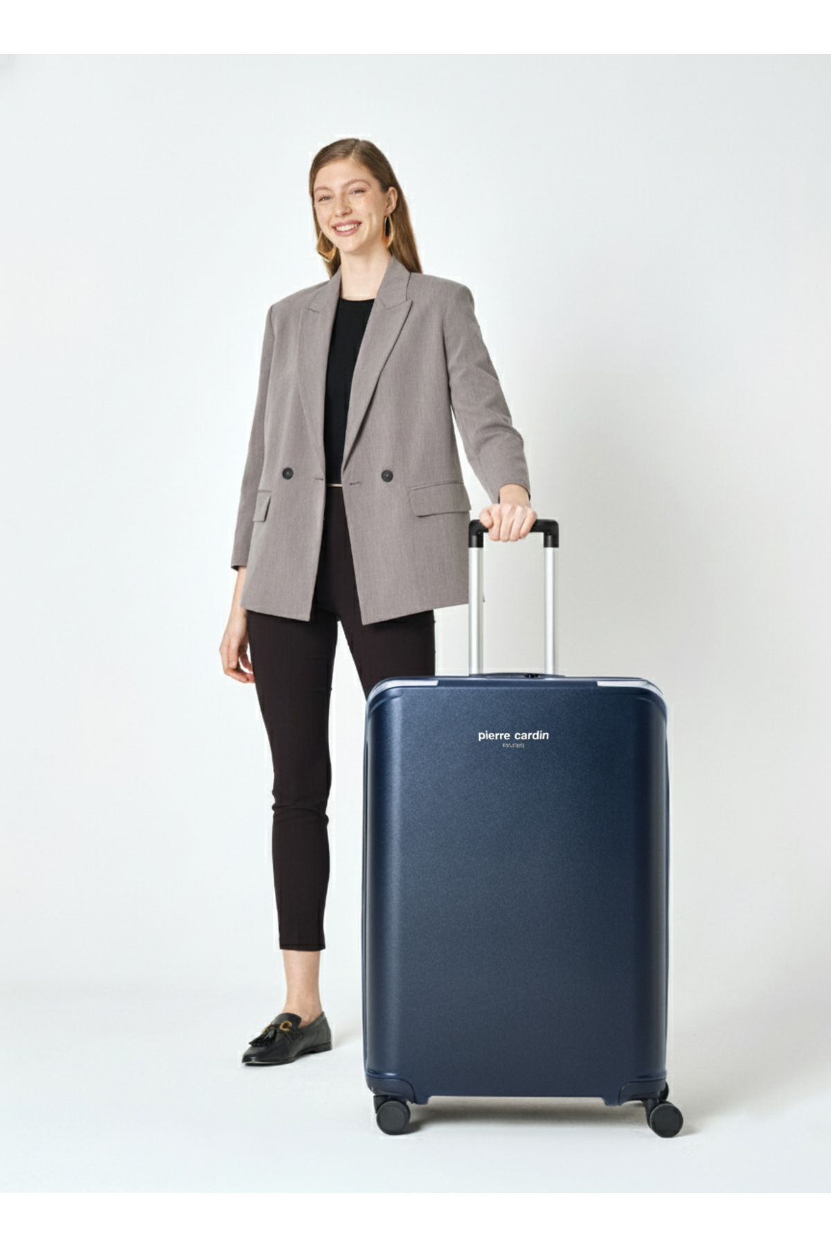 Pierre Cardin  3'lü Set %100 Polipropilen Valiz Lacivert 04PC7090 - Görsel 4