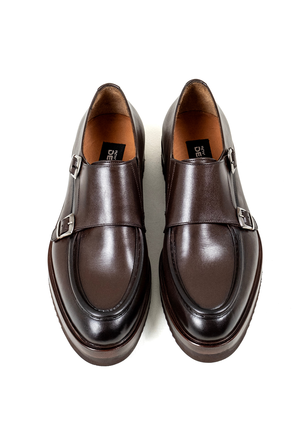 NEWDERİSAN Erkek Premium Hakiki Deri Çift Tokalı(Double Monk Strap) Lüks Klasik Ayakkabı görsel 5