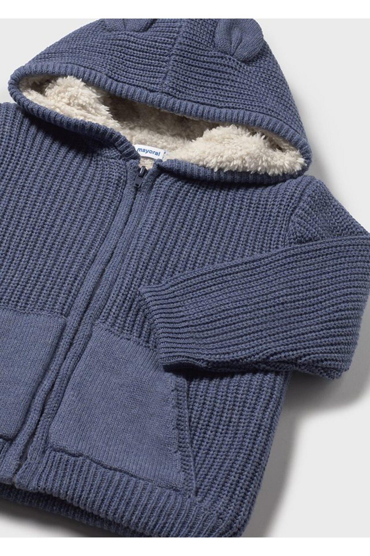 Mayoral 1-4 Yaş Erkek Çocuk Fermuarlı Örme Hırka Mavi fotoğrafı 3 (önizleme)