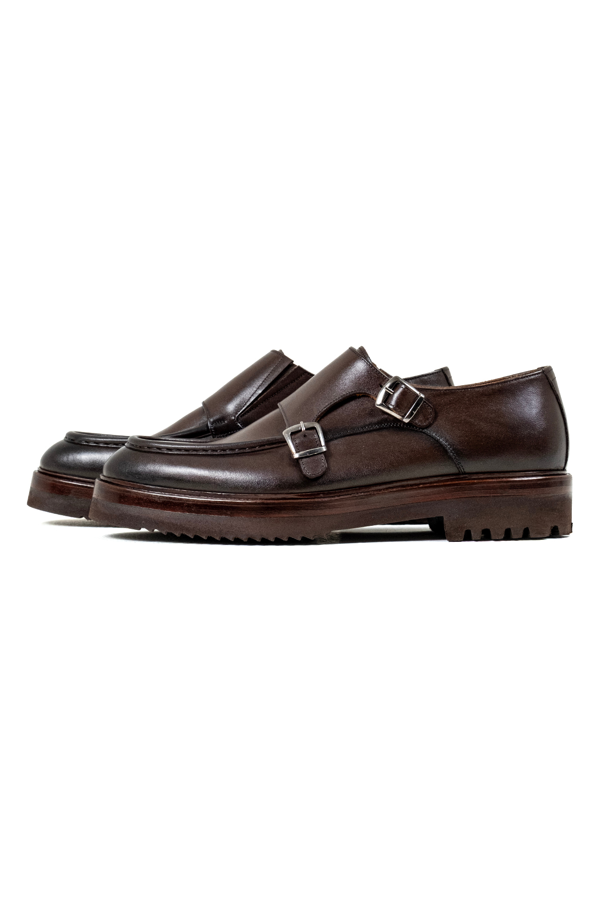 NEWDERİSAN Erkek Premium Hakiki Deri Çift Tokalı(Double Monk Strap) Lüks Klasik Ayakkabı görsel 3