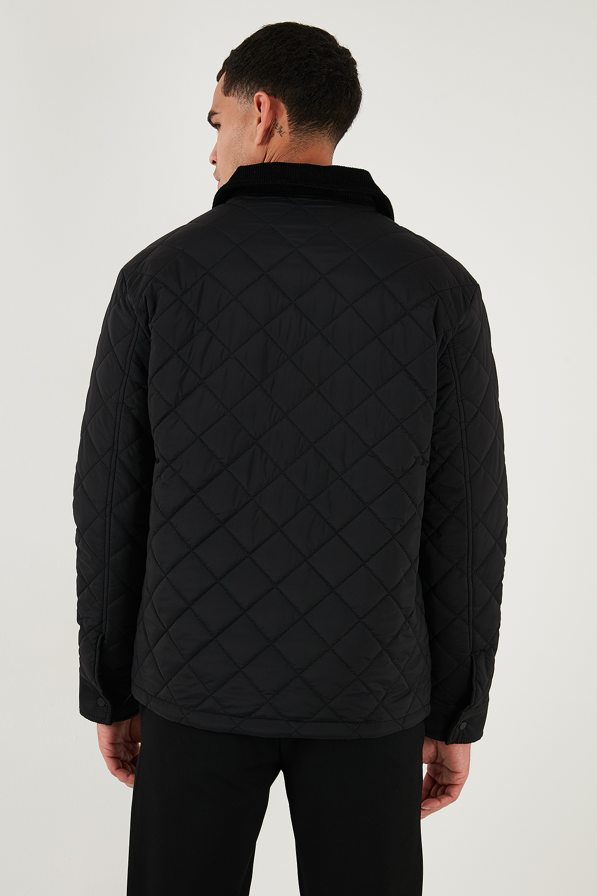 Buratti  Kapitoneli Regular Fit Kadife Detaylı Mont Erkek MONT 497LEROY - Görsel 7