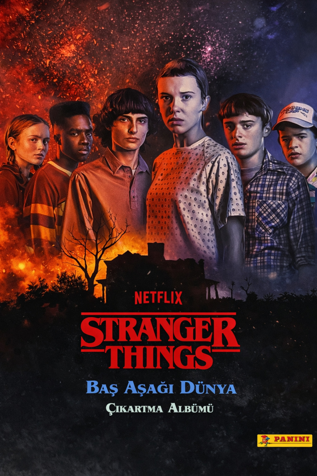 Basic Fun Stranger Things Çıkartma Albümü Koleksiyonluk Sticker Kitabı 1-3 Sezon fotoğrafı 2 (önizleme)