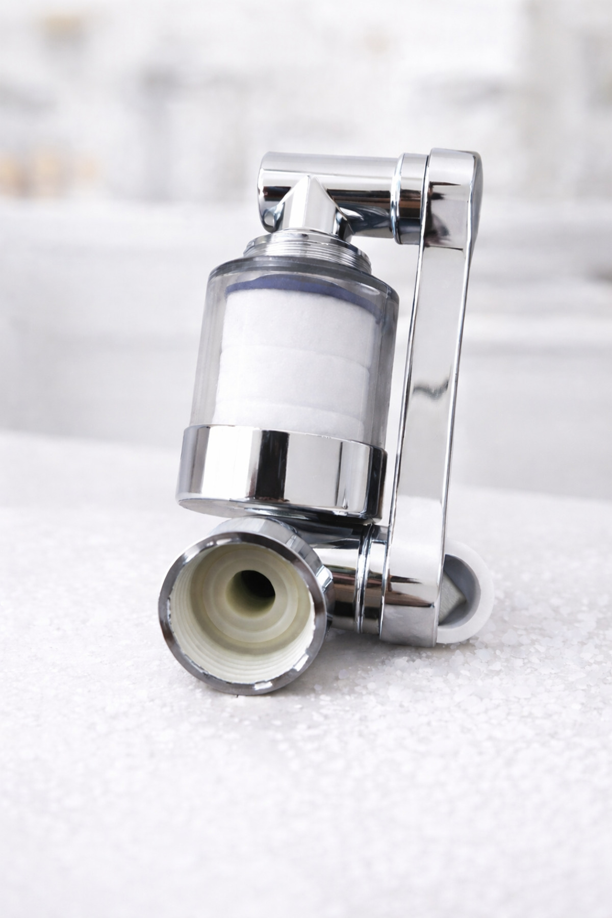 Bodhair Anti-Limescale Faucet Head with Extended 360 Degree Rotary Filter and Water Design
