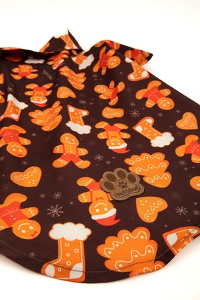 Buf & Buf Köpek Kedi Kıyafeti Gömleği Patili Citler İçin Pamuklu Kumaş Cookie...