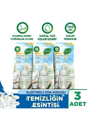 Air Wick Elektrikli Oda Kokusu Yedek Şişe Temizliğin Esintisi X 3 Adet