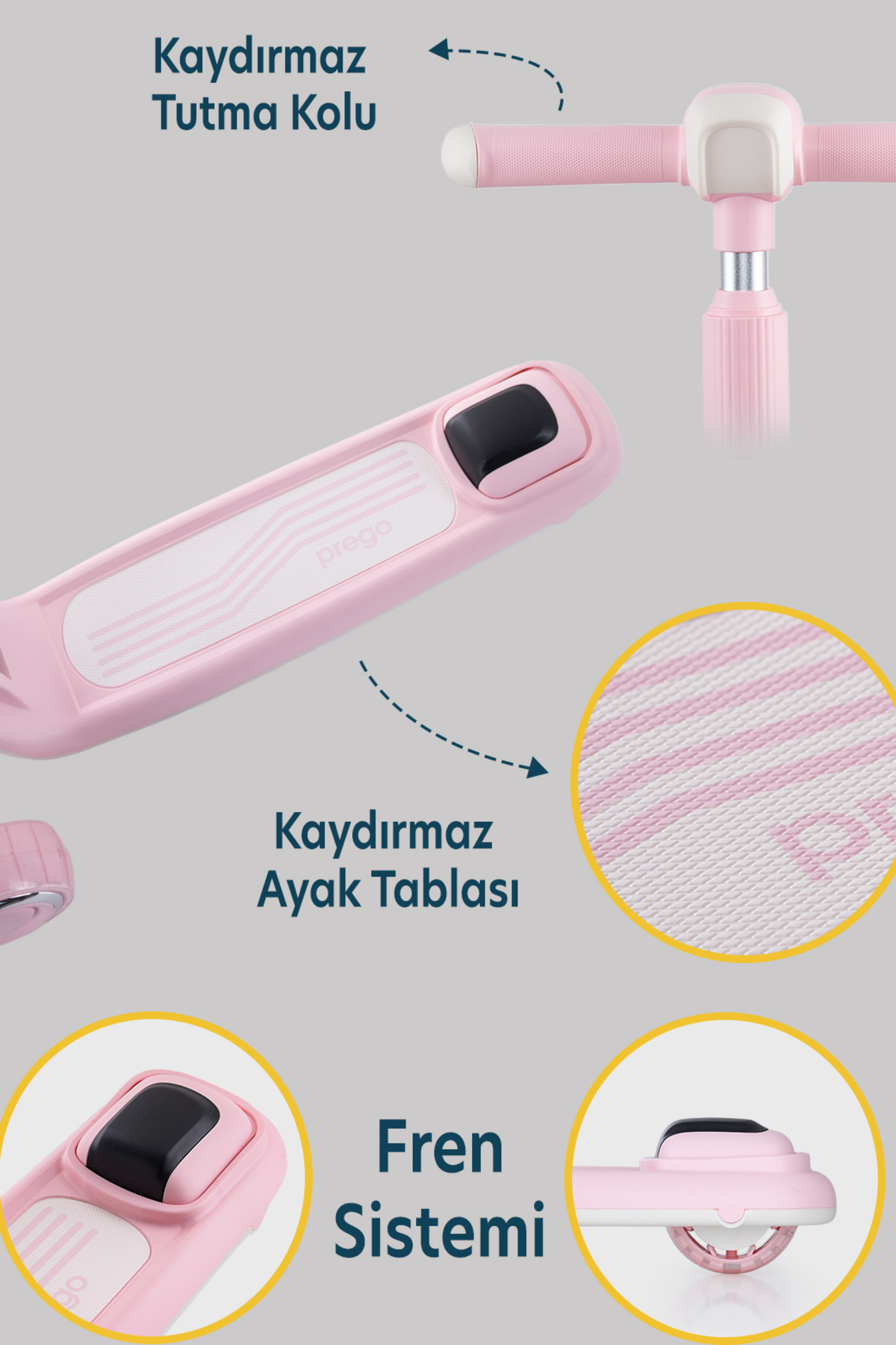 Prego Flow Müzikli Işıklı Oturaklı Çocuk Scooter Katlanabilir - Yükseklik Ayarlı fotoğrafı 7 (önizleme)
