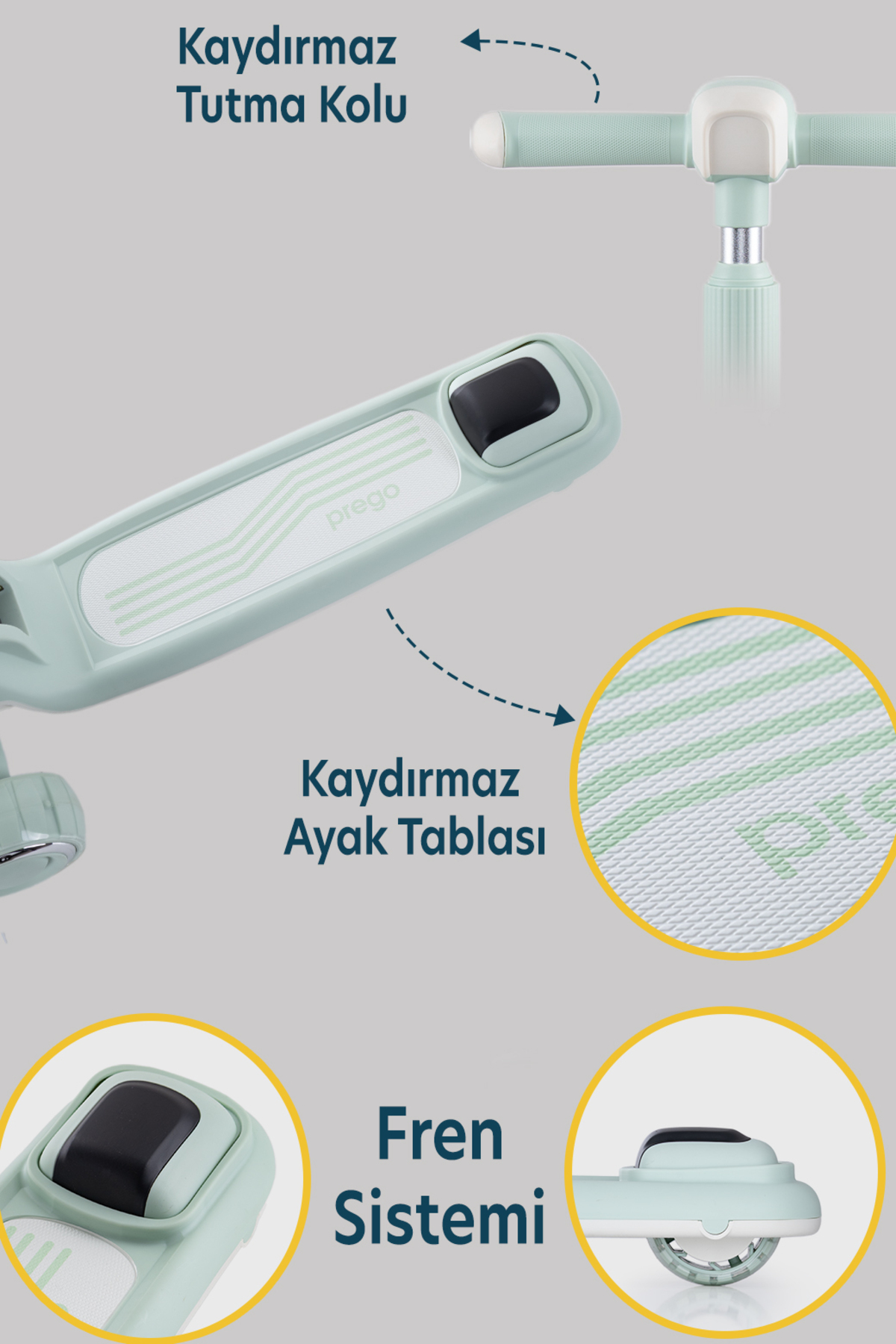 Prego Flow Müzikli Işıklı Oturaklı Çocuk Scooter Katlanabilir - Yükseklik Ayarlı fotoğrafı 7 (önizleme)