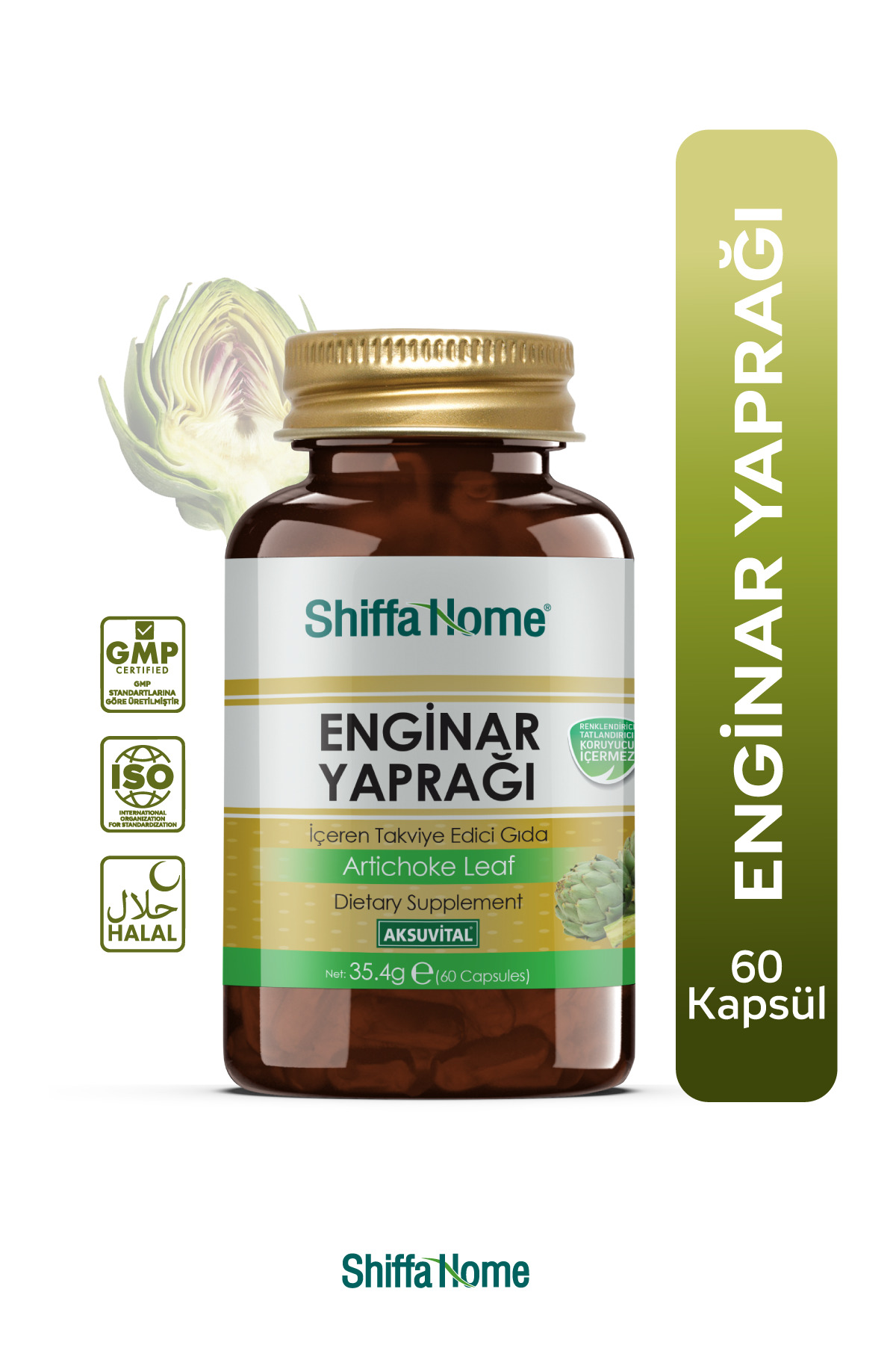 Shiffa Home Bitkisel Enginar Yaprağı 60 Kapsül