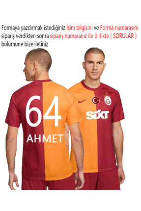 Galatasaray Galatasray Orijinal 5 Yıldız Parçalı İç Saha Forma Kişiye Özel İs...