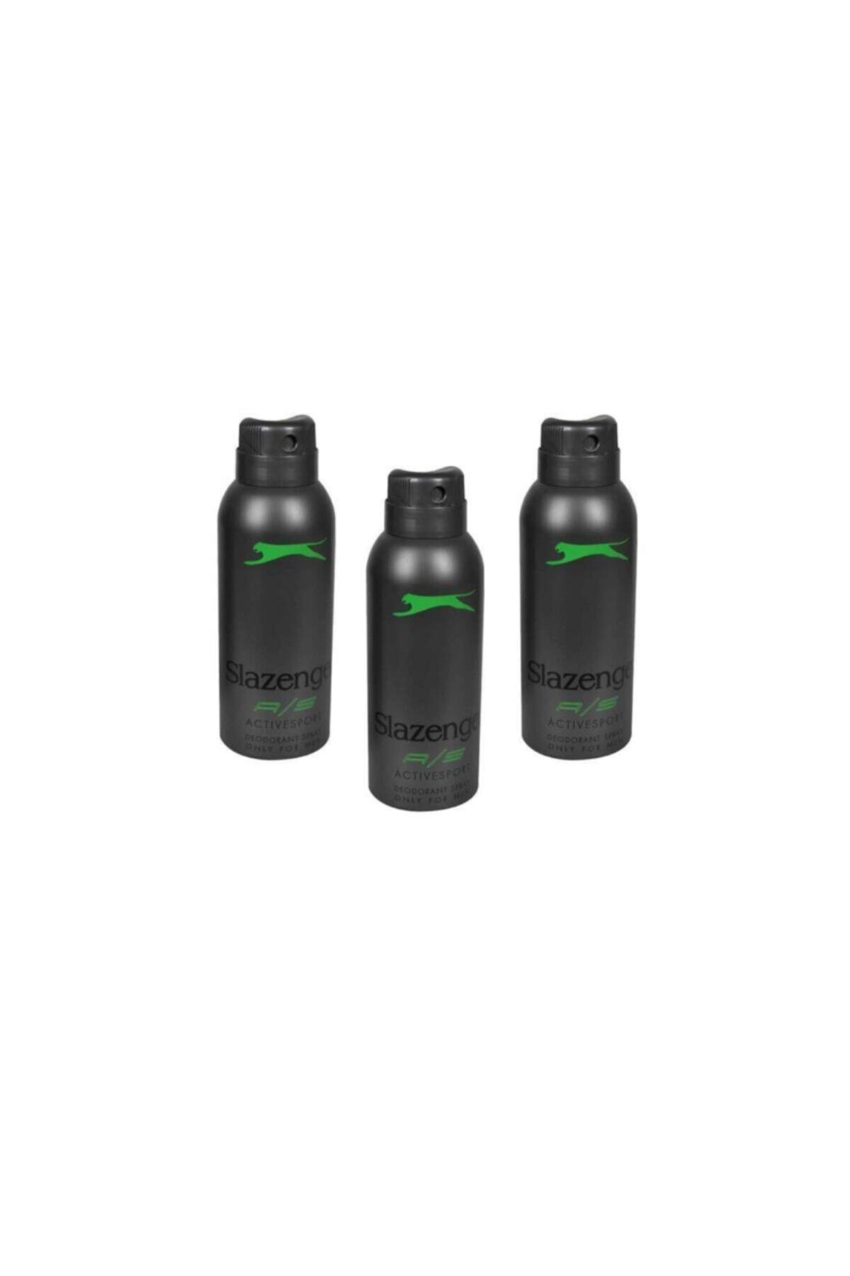 دئودورانت اکتیو اسپرت سبز ۱۵۰ میلی‌لیتری (بسته ۳ عددی) اسلازنگر دئودورانت Slazenger