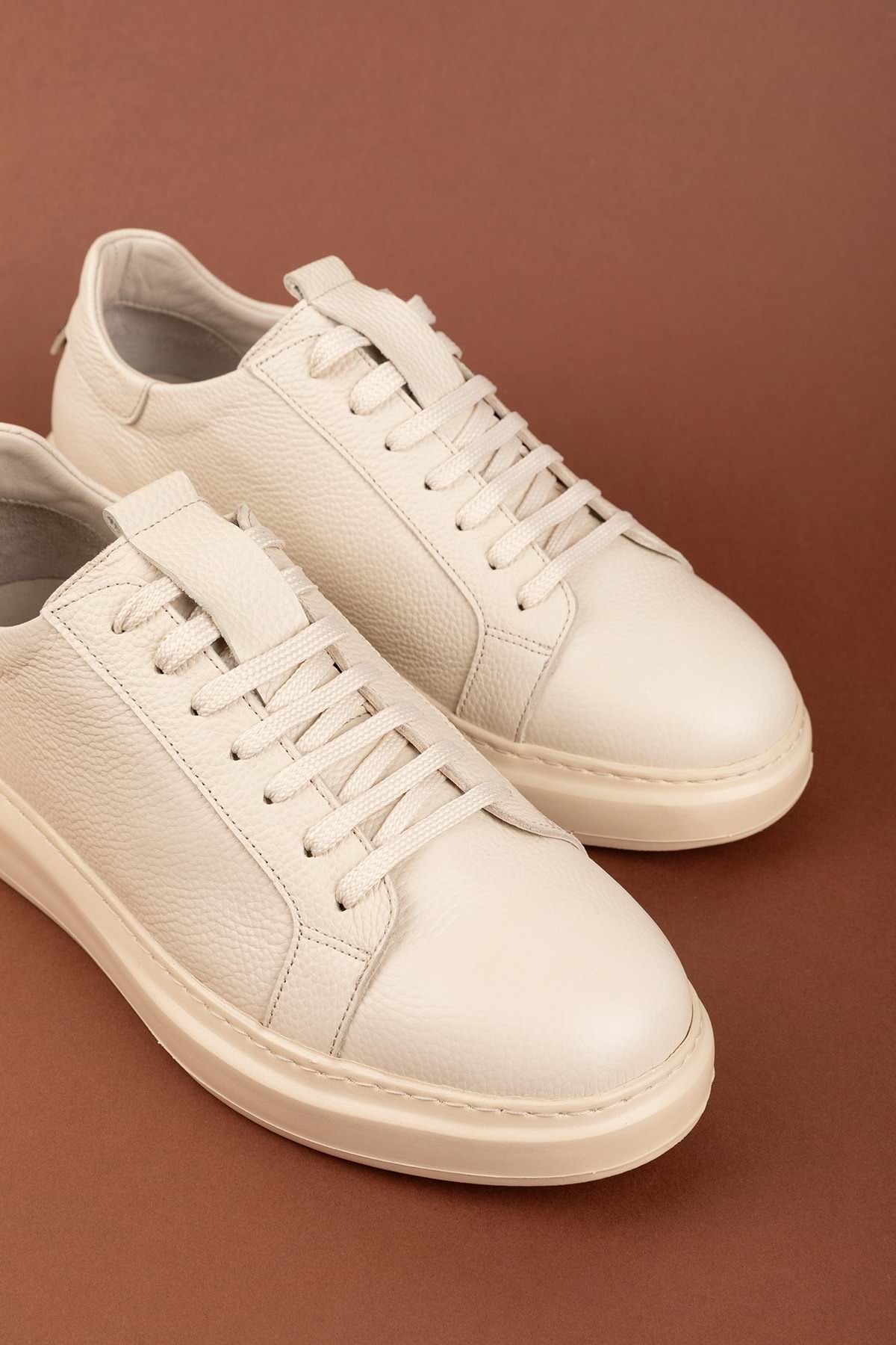 Outside Genuine Leather Casual Casual Shoes mals.352 Beige