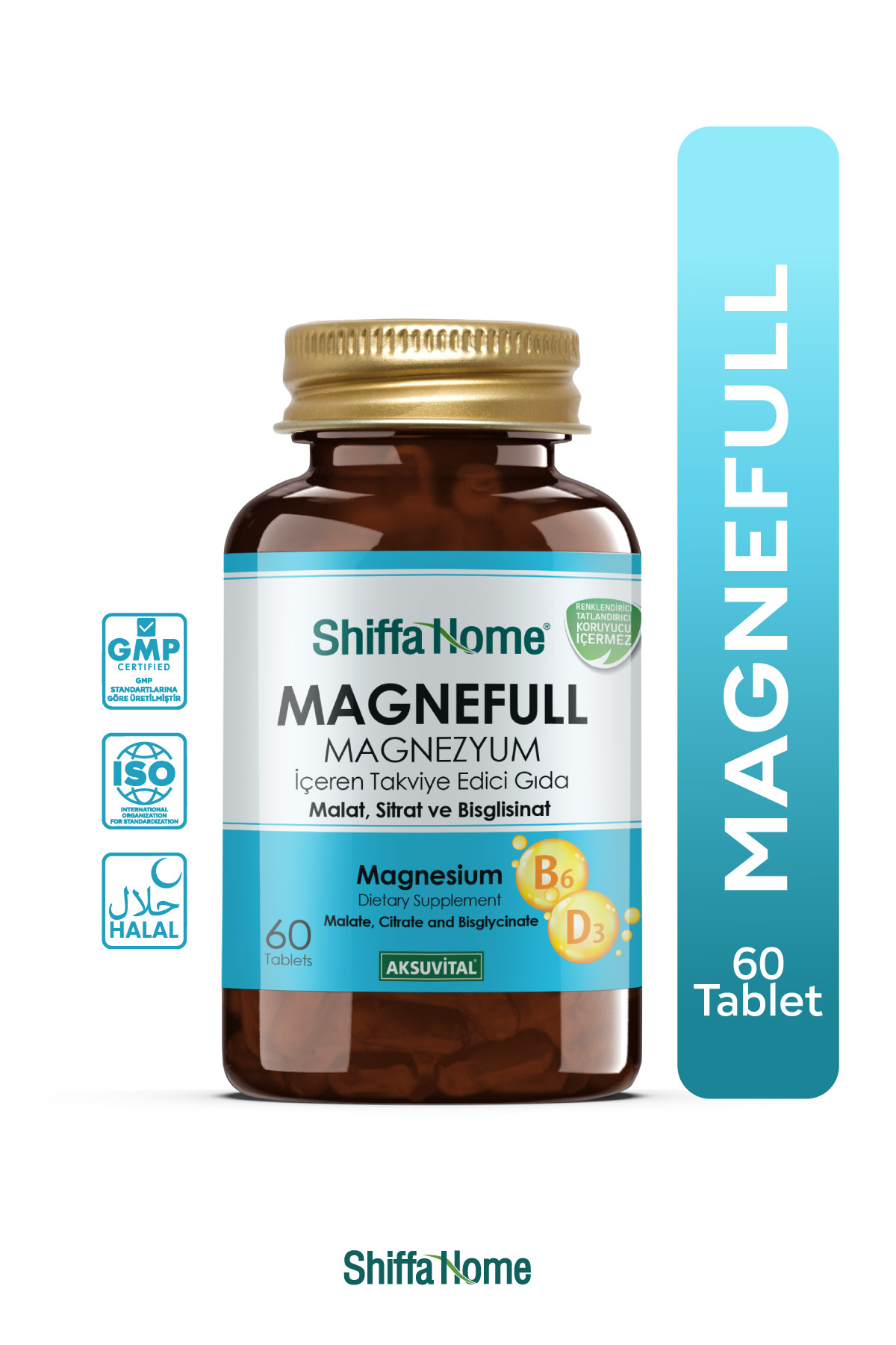 Magnefull 60 Tablet - Magnezyum Sitrat Malat Bisglisinat