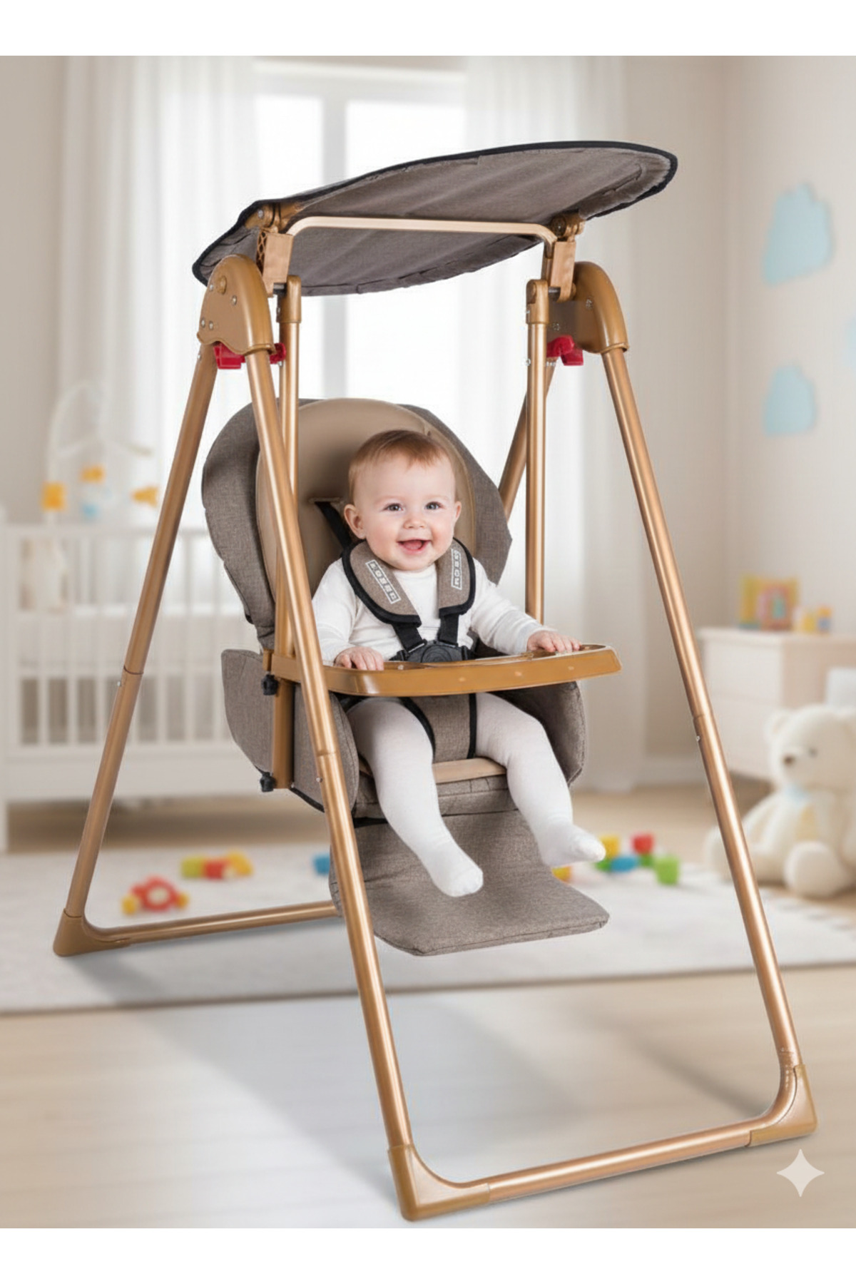 Tommybaby Crazy Gold Salıncak Bebek Çocuk Salıncağı Mama Sandalyesi fotoğrafı 3 (önizleme)