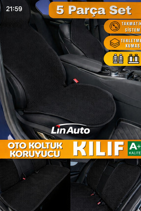 Lin Home Lin Auto Premium Oto Kılıf Minder 5 li set