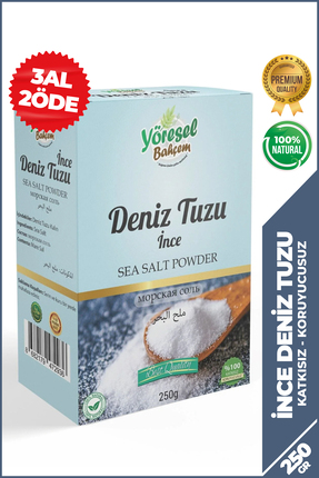Yöresel Bahçem Deniz Tuzu İnce (250g)