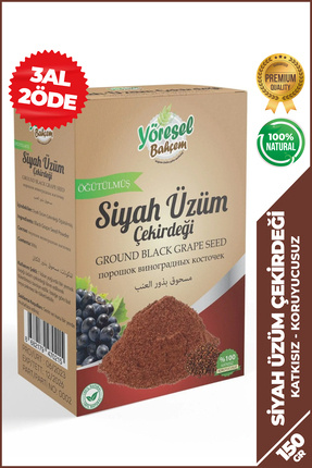 Yöresel Bahçem Üzüm Çekirdeği Öğütülmüş (150gr)