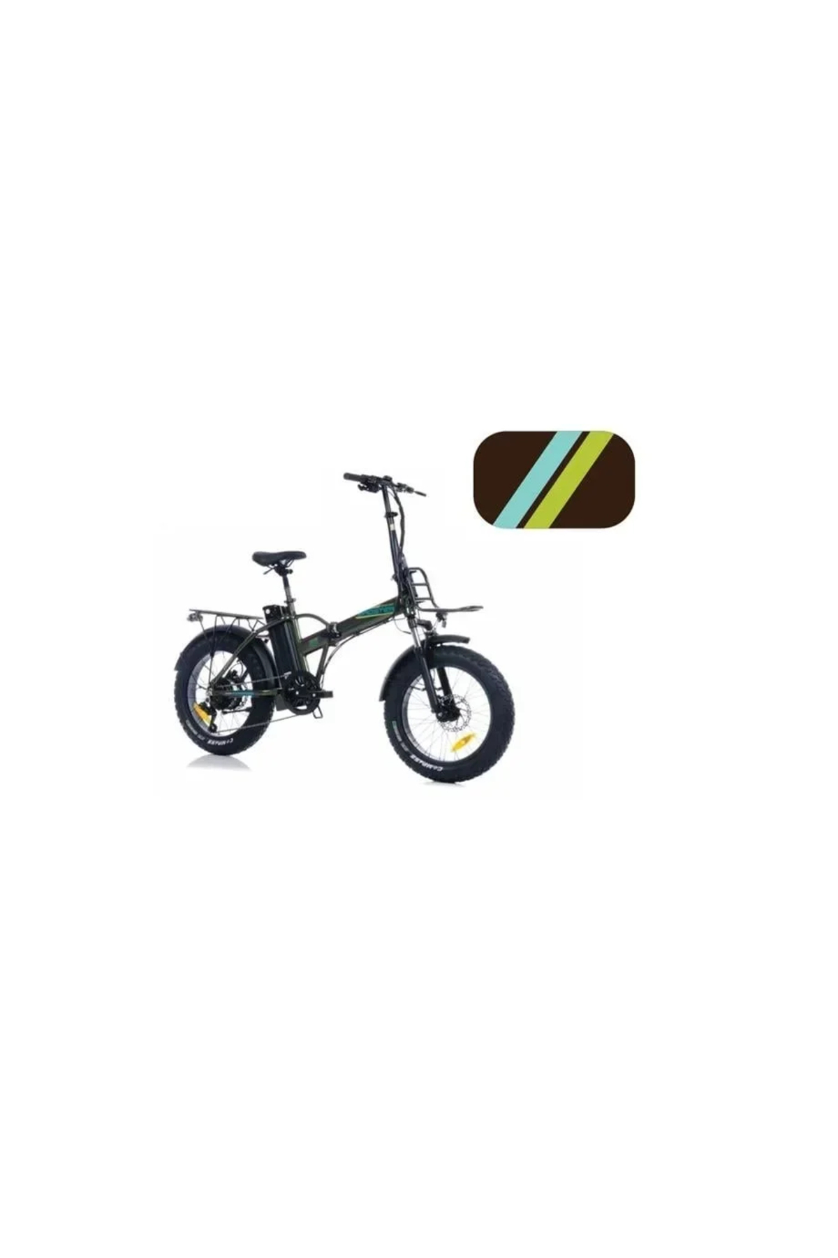 Corelli Broster Mooner Fat Bike Elektri̇kli̇ Katlanir Bi̇si̇klet 42cm Hd 20 Jant 7 Vi̇tes Metali̇k Kahvere