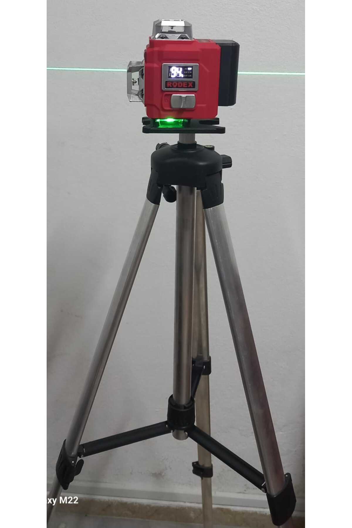 Rodex 16 ÇİZGİLİ HİZALAMA LAZERİ 4D (Gri) + LAZER TERAZİ TRİPODU