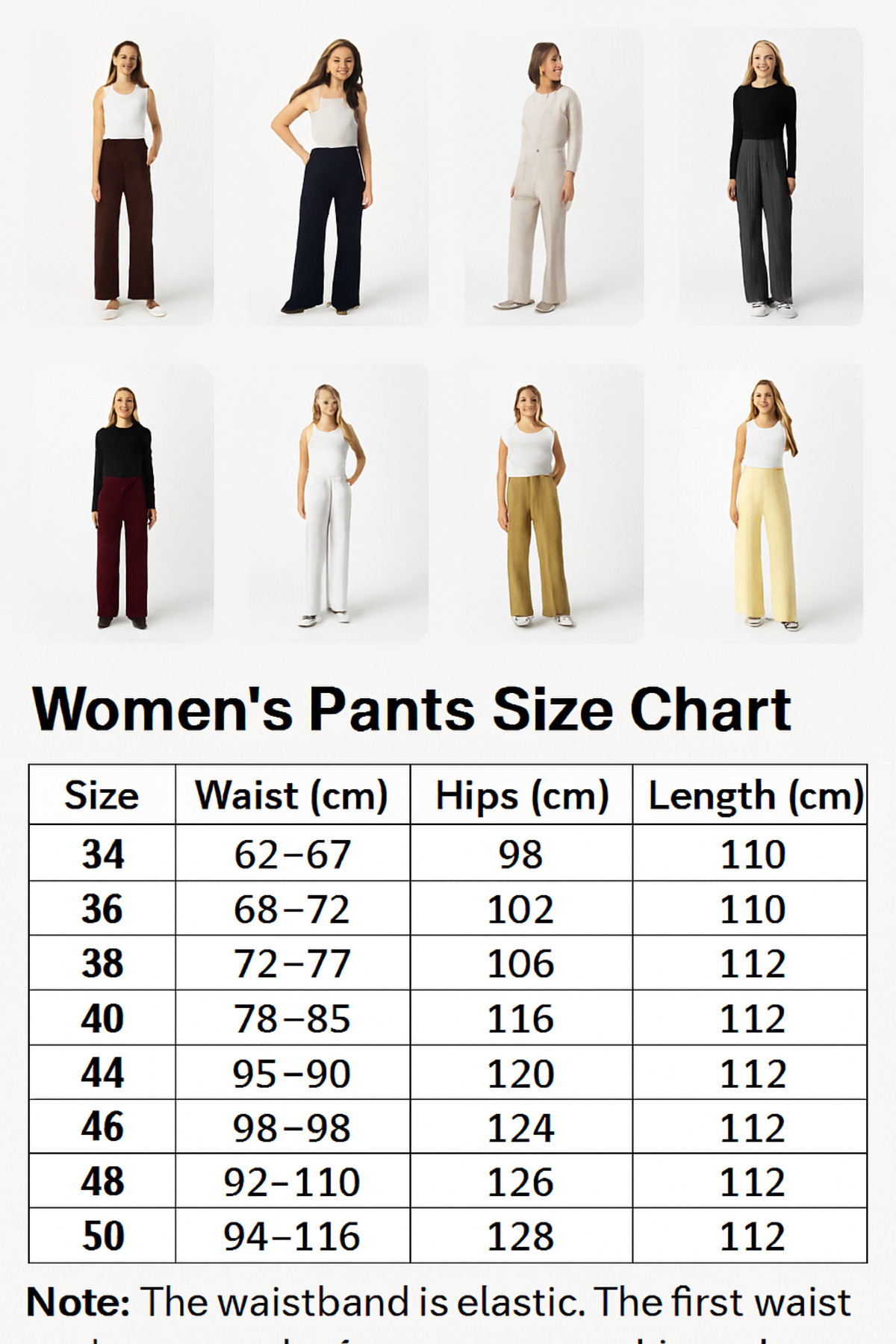 NEVEGE BUTİK  KADIN LİKRALI KEMERLİ RAHAT KESİM PALAZZO PANTOLON-SİYAH - Görsel 7