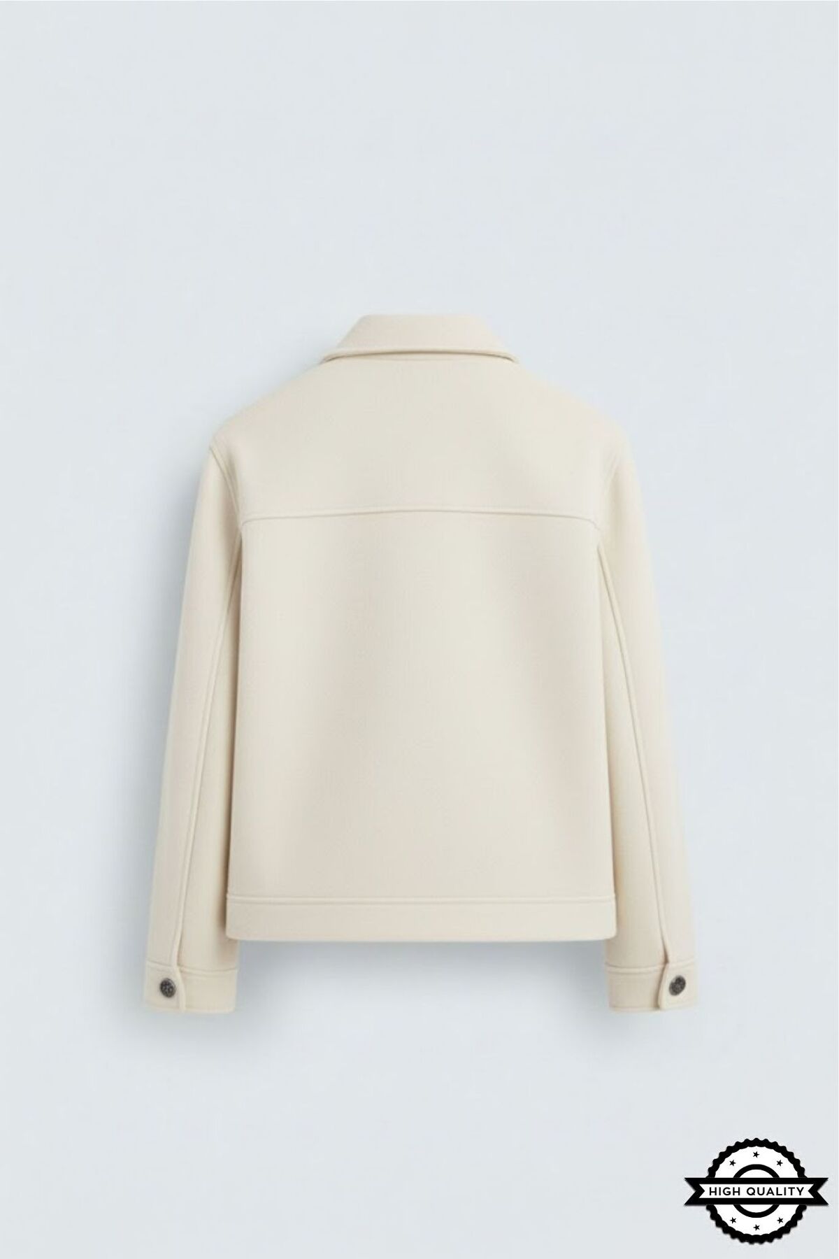 KOCCI  Yeni Sezon Soğuk Geçirmez Rahat Kesim Kışlık Erkek Kaşe Ceket Mont - Görsel 5