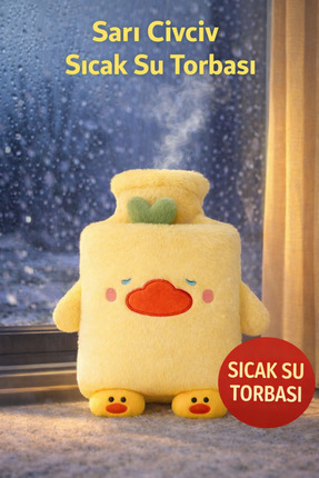 TOYFEST Patili Sarı Ördek Peluş Sıcak Su Torbası – Regl & Karın Rahatlatıcı, ...