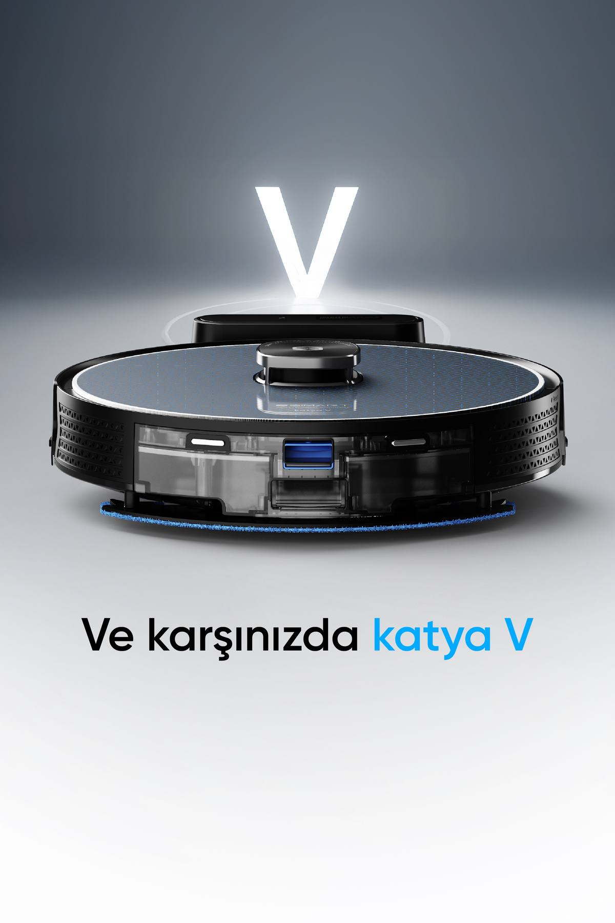 katya V Intelligent Robot Vacuum Cleaner 10000Pa Powerful Suction Power 6400mAh High Battery