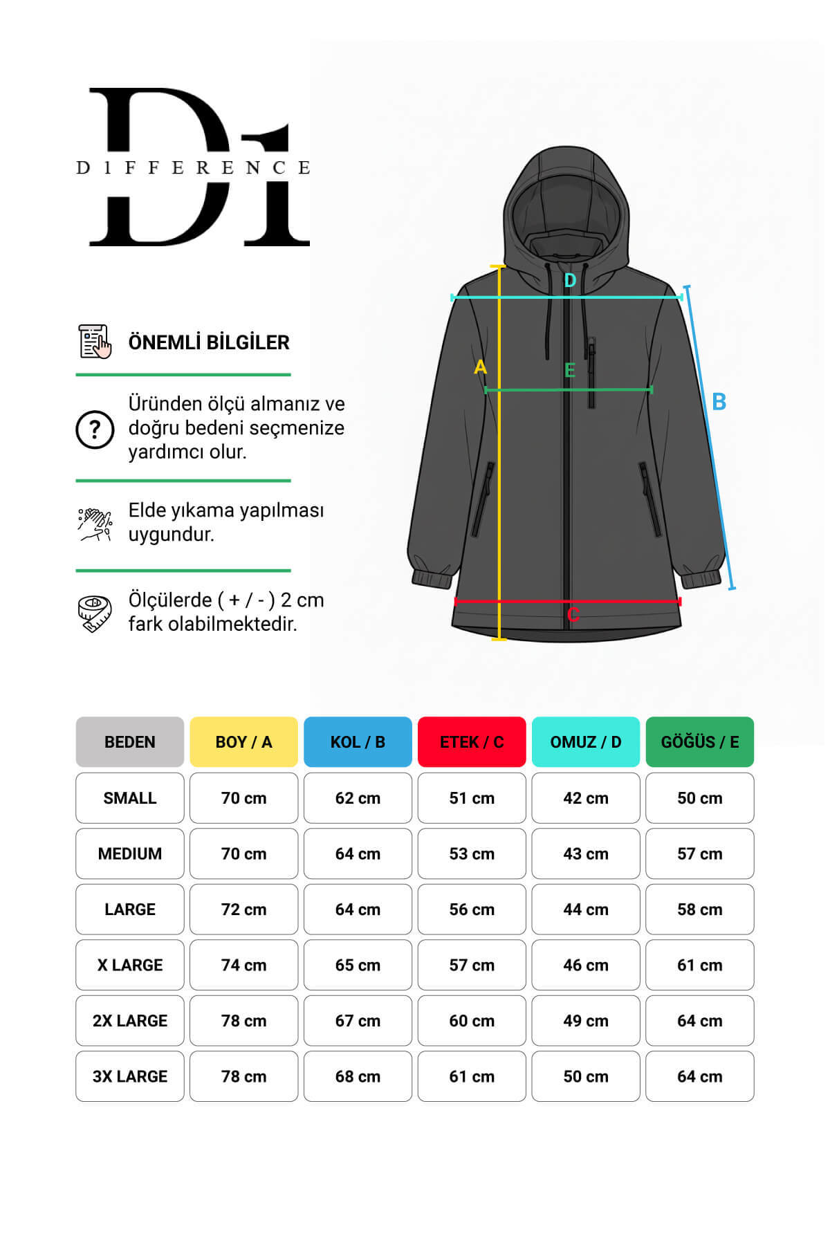 QAWWA  Kadın Kapüşonlu Su ve Rüzgar Geçirmez Cepli İçi Astarlı Ultra Hafif Mevsimlik Yağmurluk - Görsel 7