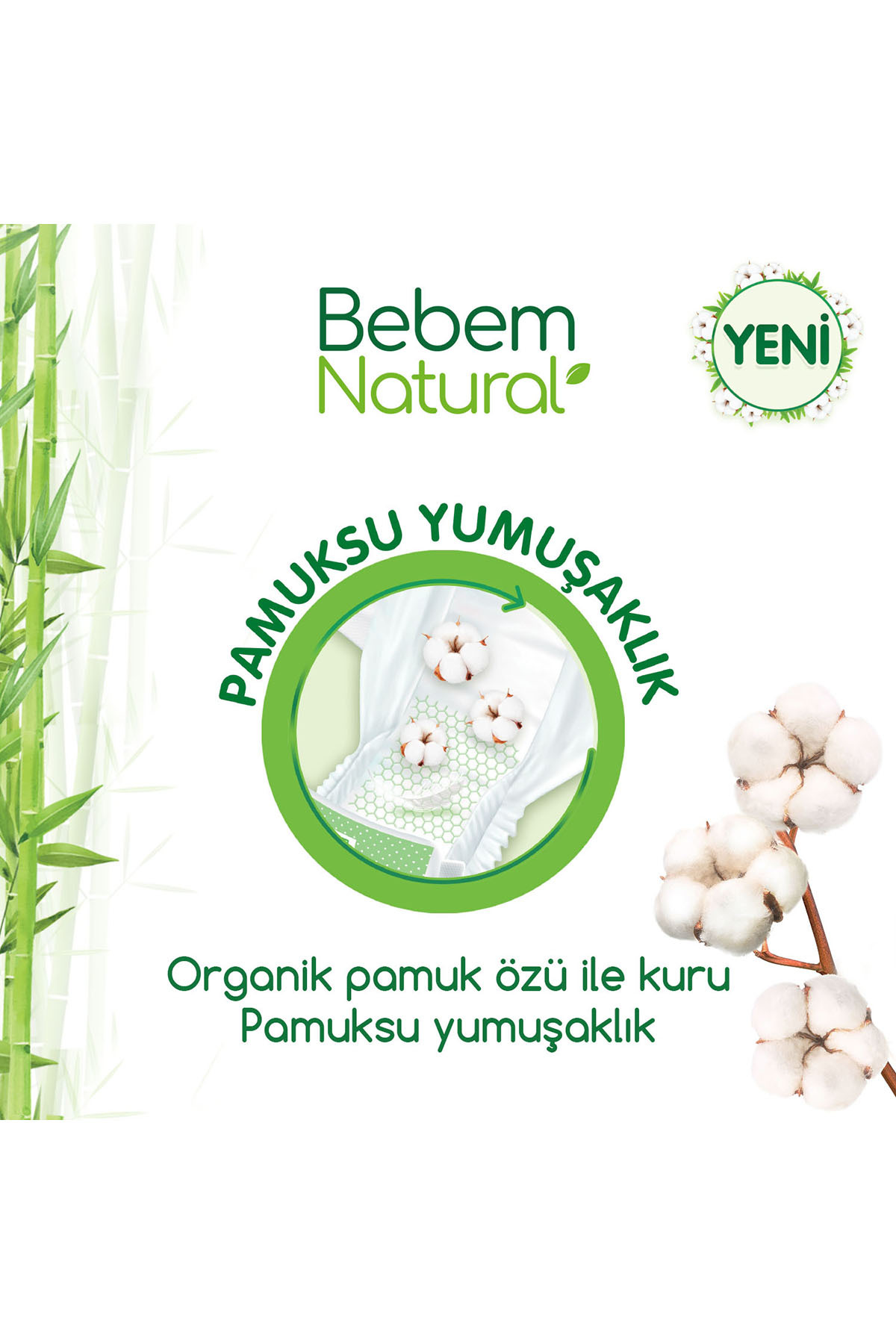 Bebem Natural Bebek Bezi 2 Beden Mini Aylık Fırsat Paketi 210 Adet fotoğrafı 6 (önizleme)