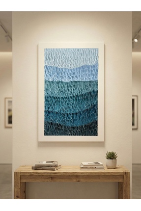 AURARTSTUDİO Dokulu Soyut Tablo – Modern Duvar Sanatı