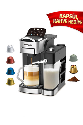Omnex Ox-Pro2 Barista Otomatik kapsül kahve 20 Bar Basınçlı Süt Köpürtücü Esp...