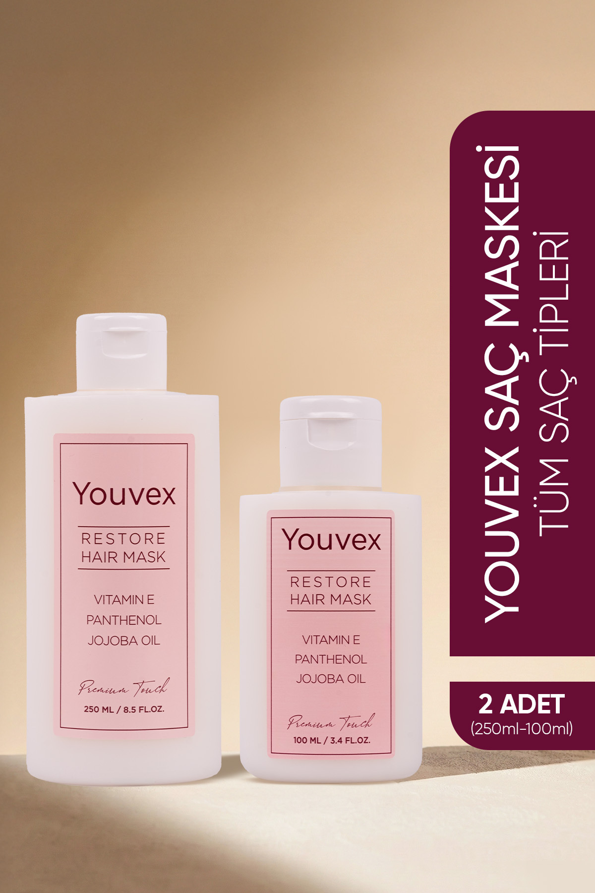 Yukaページ ウィッグ　3体 The Youvex İşlem Görmüş Kuru Ve Yıpranmış Saçlar Için Yoğun Bakım