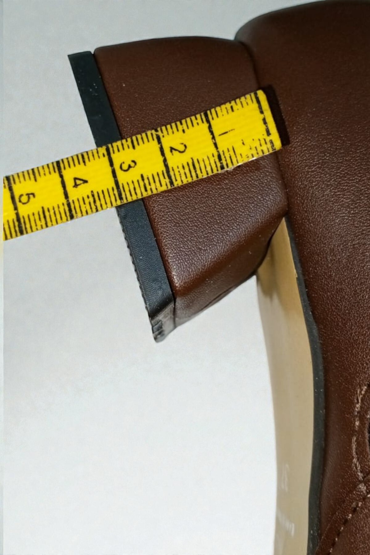 ForYou4 Topuklu streç bilekte bot Kadın kahverengi kısa Streç Bot topuk boyu 3 CM görsel 8