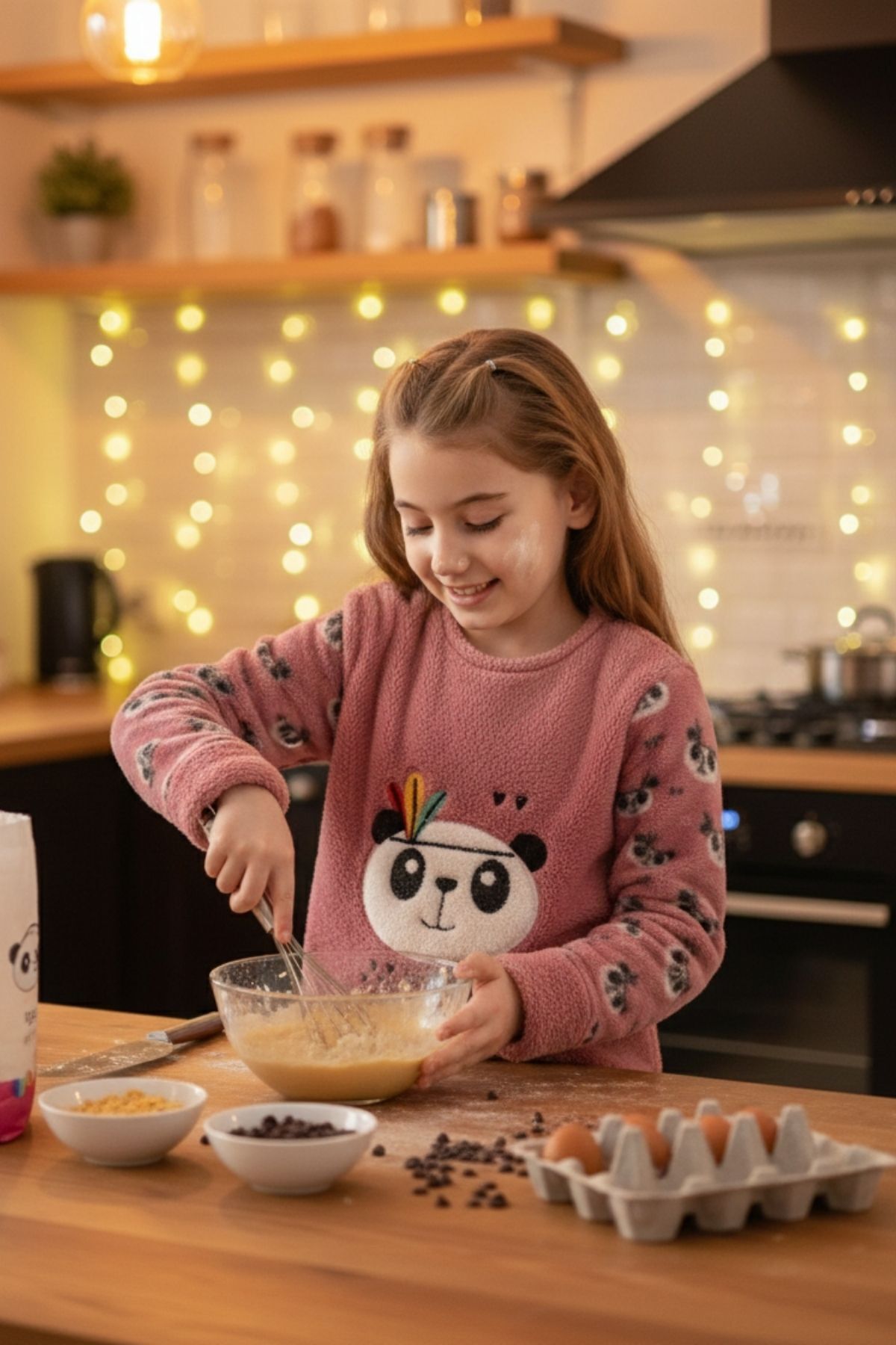 ROMEO LİFE Kız Çocuk Uzun Kollu Polar Peluş Kumaş Kışlık Sıcak Tutan Pijama Takımı 8067 fotoğrafı 3 (önizleme)