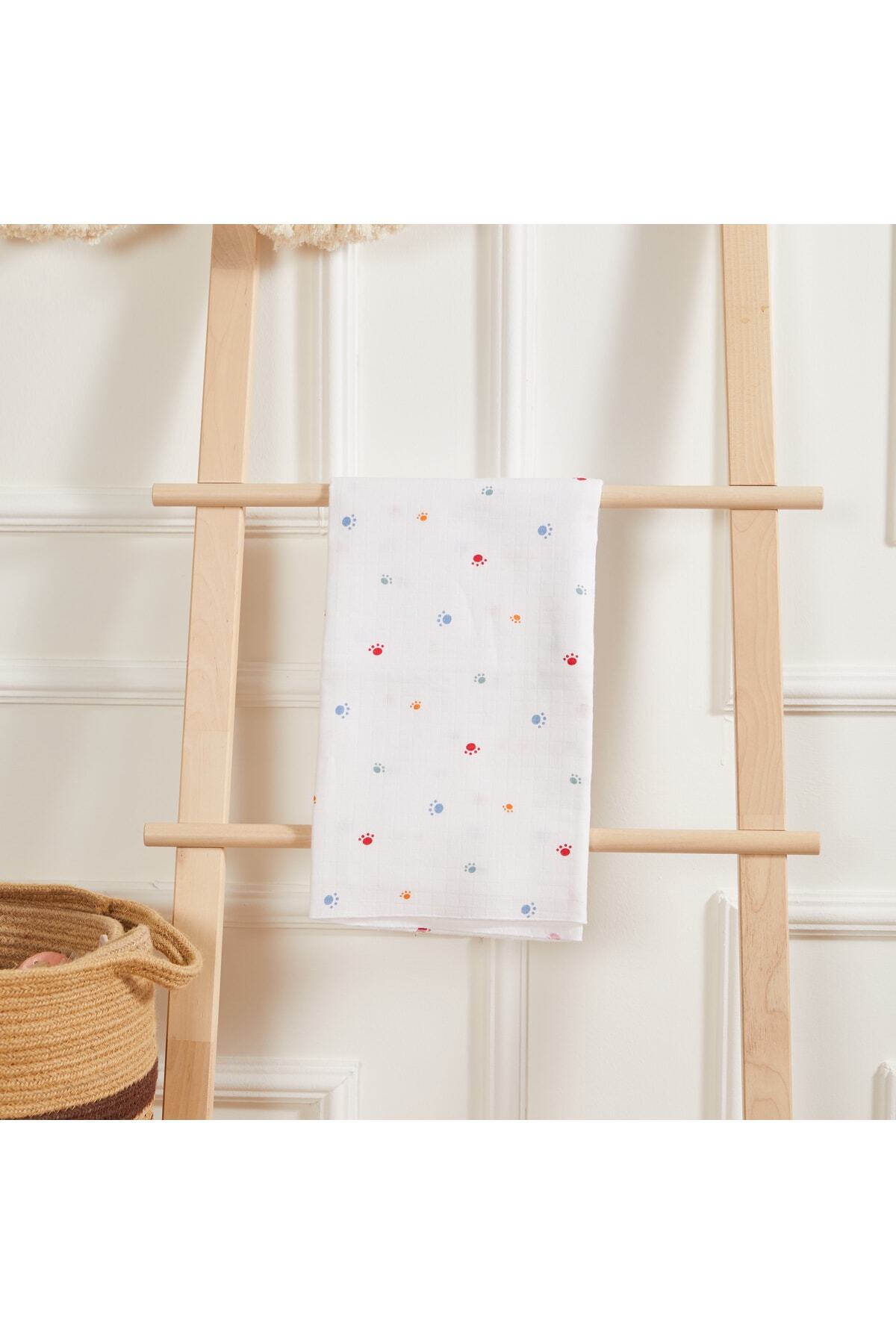 Svava %100 Pamuklu Bebek Müslin Emzirme, Ağız Mendili, Battaniye Ve Bez Puset Örtü fotoğrafı 2 (önizleme)