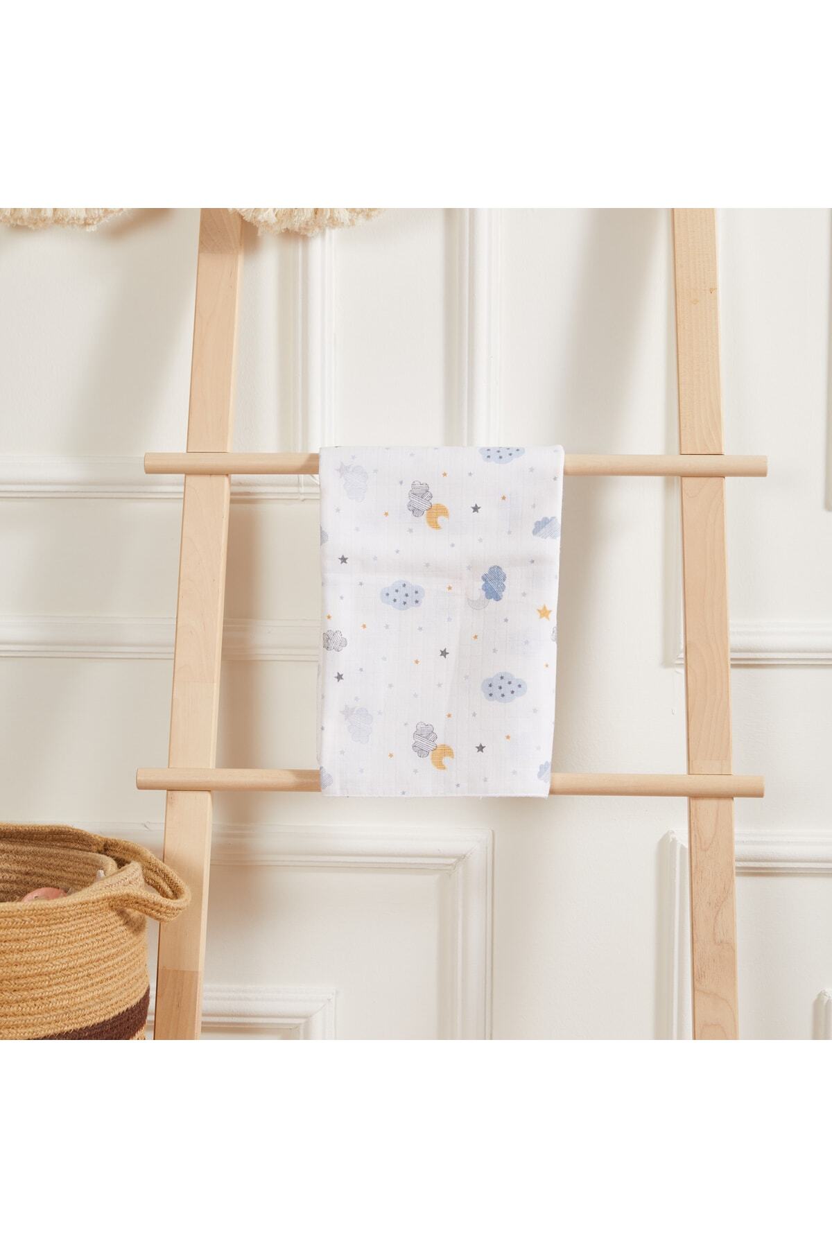 Svava %100 Pamuklu Bebek Müslin Emzirme, Ağız Mendili, Battaniye Ve Bez Puset Örtü fotoğrafı 4 (önizleme)