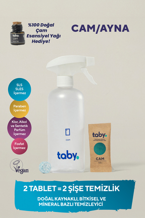 TABY Doğal Kaynaklı Bitkisel ve Mineral Bazlı Cam/Ayna Temizleyici Başlangıç ...