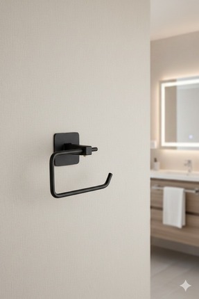 Aktel Banyo Kare Yapışkanlı Açık Tuvalet Kağıtlığı Tutucu Wc Kağıtlık Tutucu ...