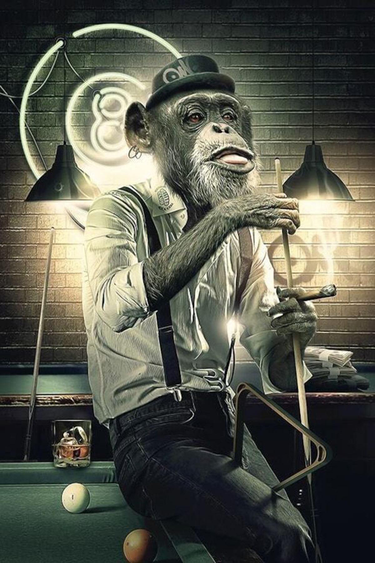 King of Billiards Fabric Wall Cover Home Decoration Tapestry