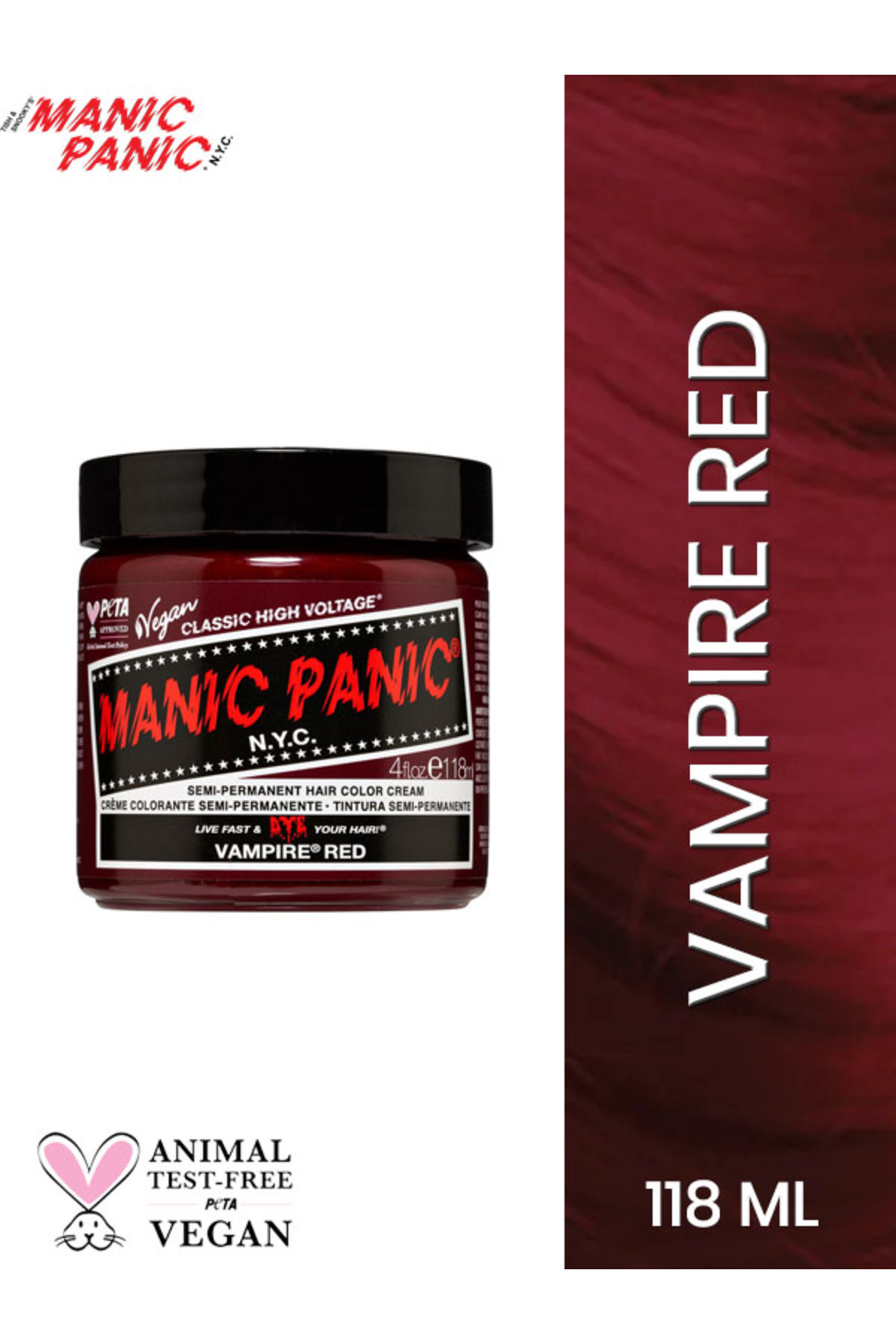 Manic Panic Classic Vampire Red Saç Boyası Hcr-11032 — قرمز GR-MNCPNC