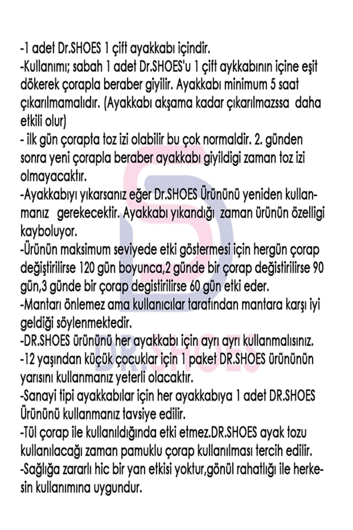 DR. SHOES 5 Adet Ayak Koku Giderici - Ayakkabı Koku Giderici Toz 120 Gün Etkili.DR.SHOES ile Ayak Kokusuna Son fotoğrafı 7 (önizleme)