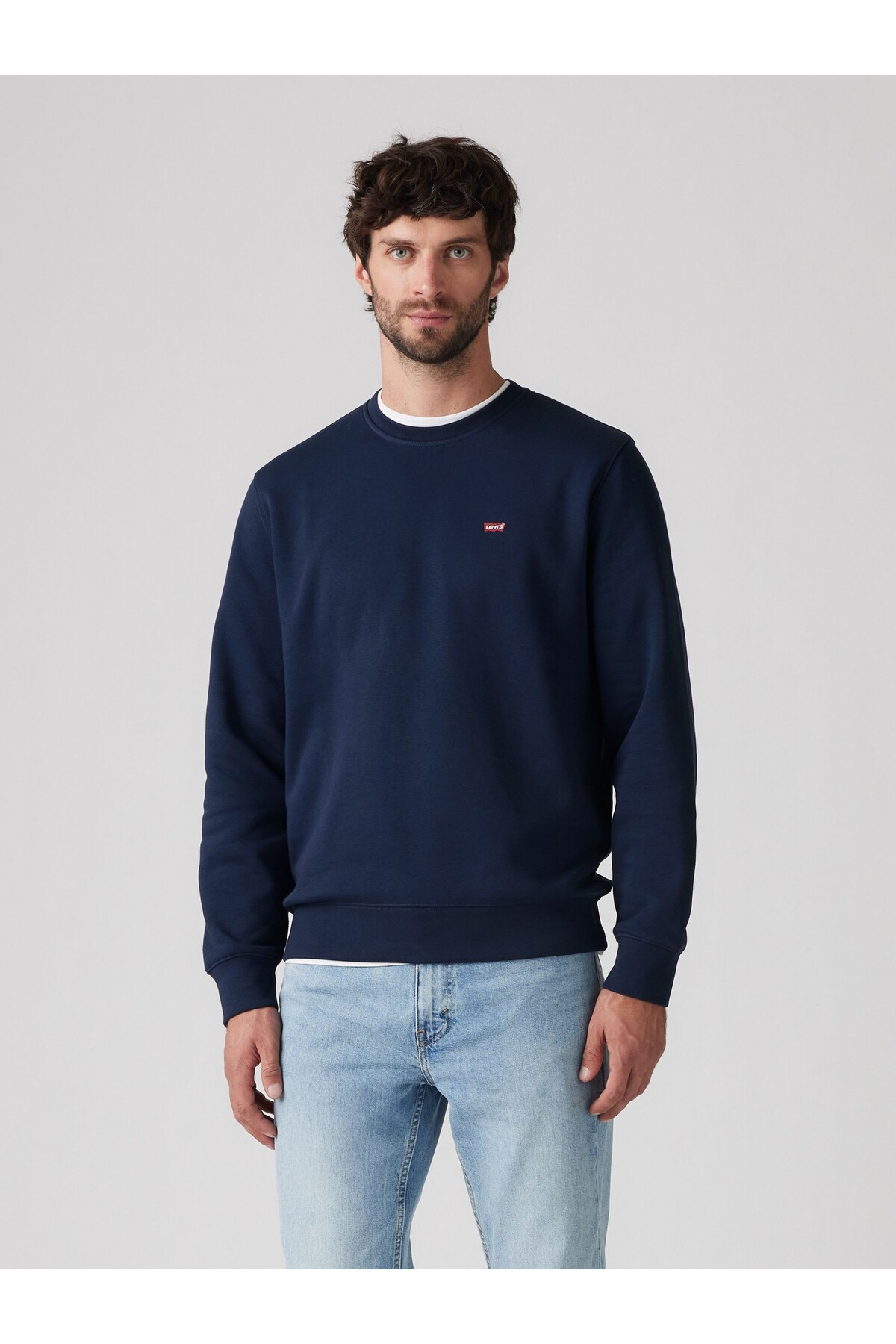 سویشرت یقه گرد مردانه سرمه‌ای 34257-0001 لیوایز سویشرت Levi's