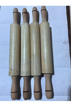 Pensan Ahşap Vernikli Sabit Kulp Merdane 47 cm Dışbudak