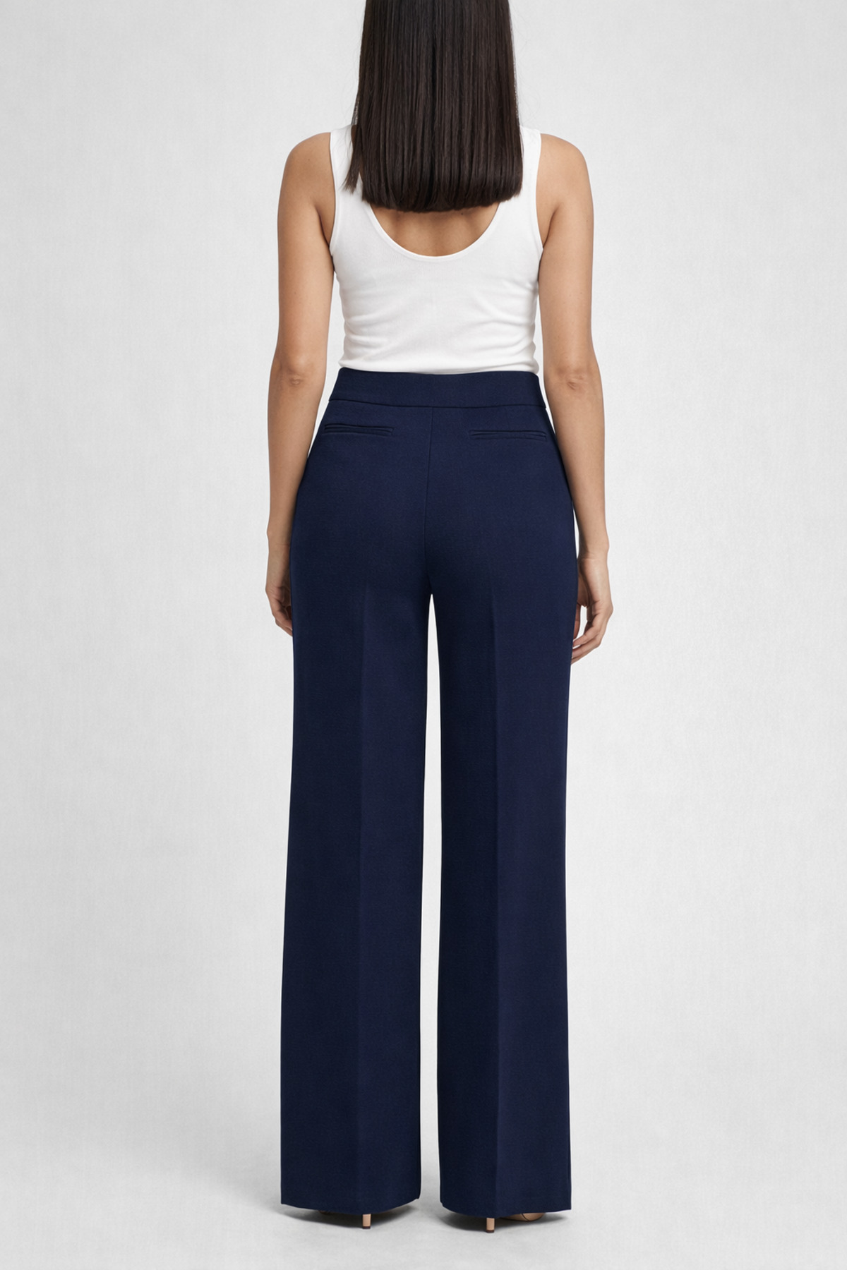 Ayhan  7512 Bol Paça Krep Pantolon - Görsel 4