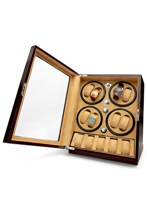 STAND MARKET Otomatik Saat Kurma Kutusu Watch Winder Piano Brown 8 5